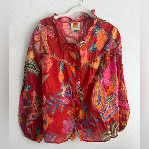 FARM Rio Tops - FARM Rio Multicolor Moroccan blouse
